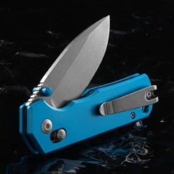 Magnum Rockstub Blue Elox Folding Knife -Outdoor Equipment Store 01SC711.3 76911.1693830649