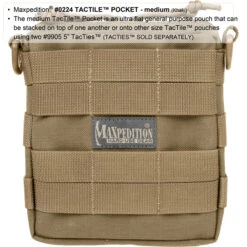 Maxpedition Tactile Pocket Medium -Outdoor Equipment Store 0224k1 detail 29855.1587389016