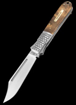 Andre De Villiers Gambler Burlwood NLA Folding Knife -Outdoor Equipment Store ADV GAMB WOOD NLA 56342.1672753439.1280.1280 02518.1672844613