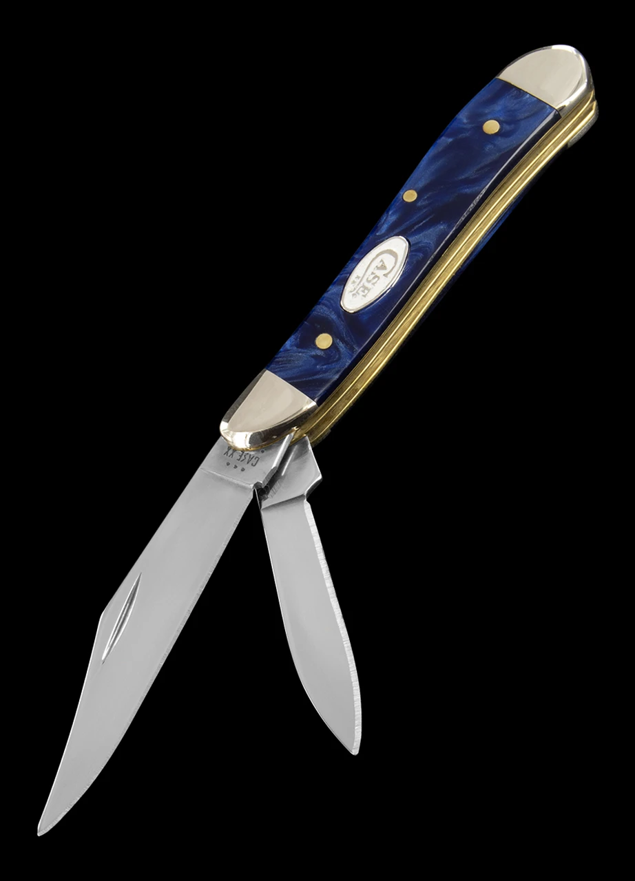 Case Peanut Blue Pearl Folding Knife 2 Case Peanut Blue Pearl Folding Knife - Image 2