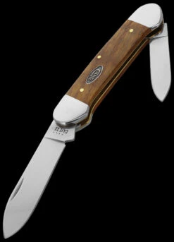 Case Canoe Yellow Curly Oak Folding Knife -Outdoor Equipment Store CA47126 03114.1696507507