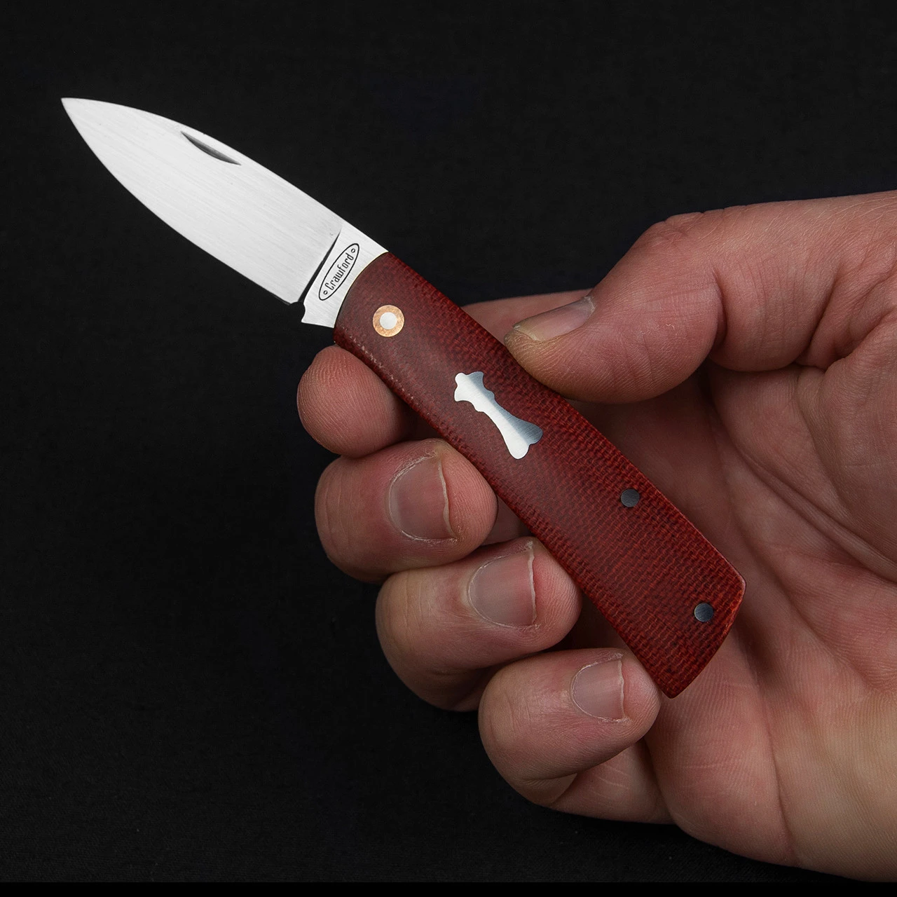 Chris Crawford Custom EDC-B Slipjoint Red 5 Chris Crawford Custom EDC-B Slipjoint Red - Image 5