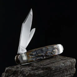 Rough Rider Cattleman Cinnamon Folding Knife -Outdoor Equipment Store RR2430 30396.1695892944