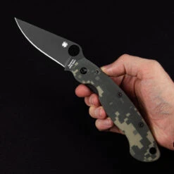 Spyderco Mili Digi Camo Black Blade Folding Knife -Outdoor Equipment Store SC36GPCMOBK.1 87109.1695729085