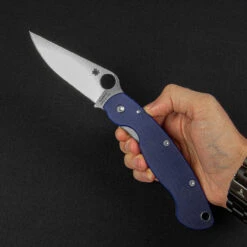 Spyderco Mili Model CPM S110V Folding Knife -Outdoor Equipment Store SC36GPDBL.1 87173.1695656523.1280.1280 22600.1695724104