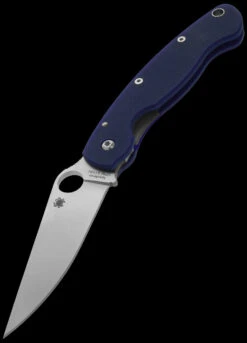 Spyderco Mili Model CPM S110V Folding Knife -Outdoor Equipment Store SC36GPDBL 35811.1695656522.1280.1280 60455.1695724104