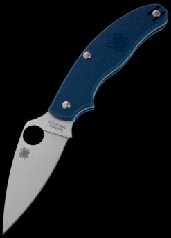 Spyderco UK Penknife Lightweight Dark Blue CPM SPY27 -Outdoor Equipment Store SC94PCBL 32877.1694442612