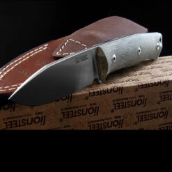 Lion Steel Bushcraft B35 Micarta Green -Outdoor Equipment Store ccm ls b35cvg 83724.1587729658