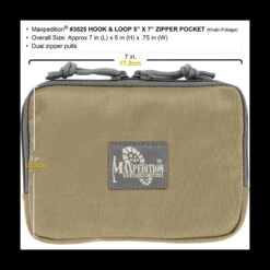 Maxpedition Hook-&-Loop 5 X 7in Zipper Pocket -Outdoor Equipment Store maxp 3525det4 52262.1588600096