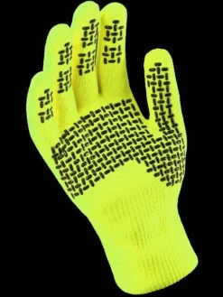 Sealskinz Waterproof All Weather Ultra Grip Knitted Glove Neon Yellow -Outdoor Equipment Store seal 1211401 701 1 71486.1669640680