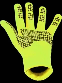 Sealskinz Waterproof All Weather Ultra Grip Knitted Glove Neon Yellow