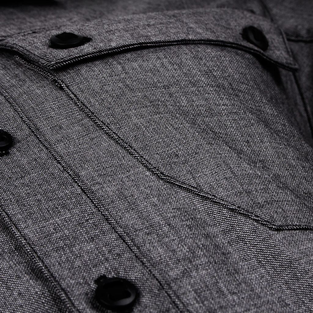 TAD Highland Shirt Heather Charcoal 4 TAD Highland Shirt Heather Charcoal - Image 4