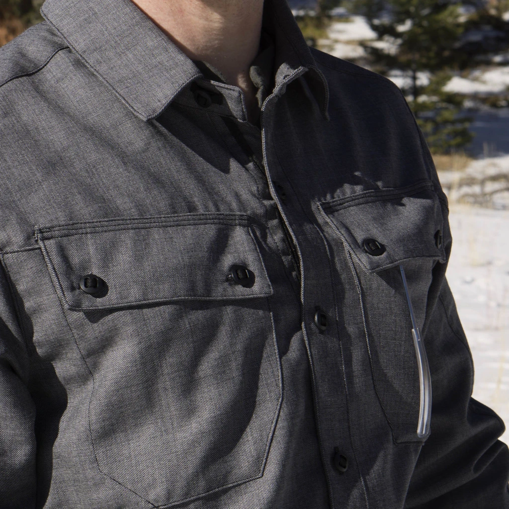 TAD Highland Shirt Heather Charcoal 1 TAD Highland Shirt Heather Charcoal